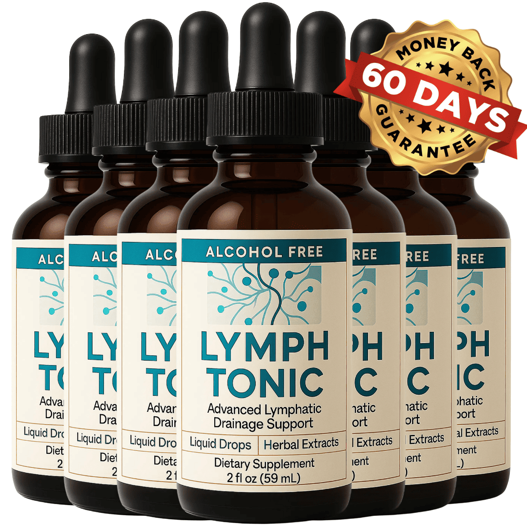 Lymph Tonic liquid drops package for circulation fluid balance and lymphatic wellness support